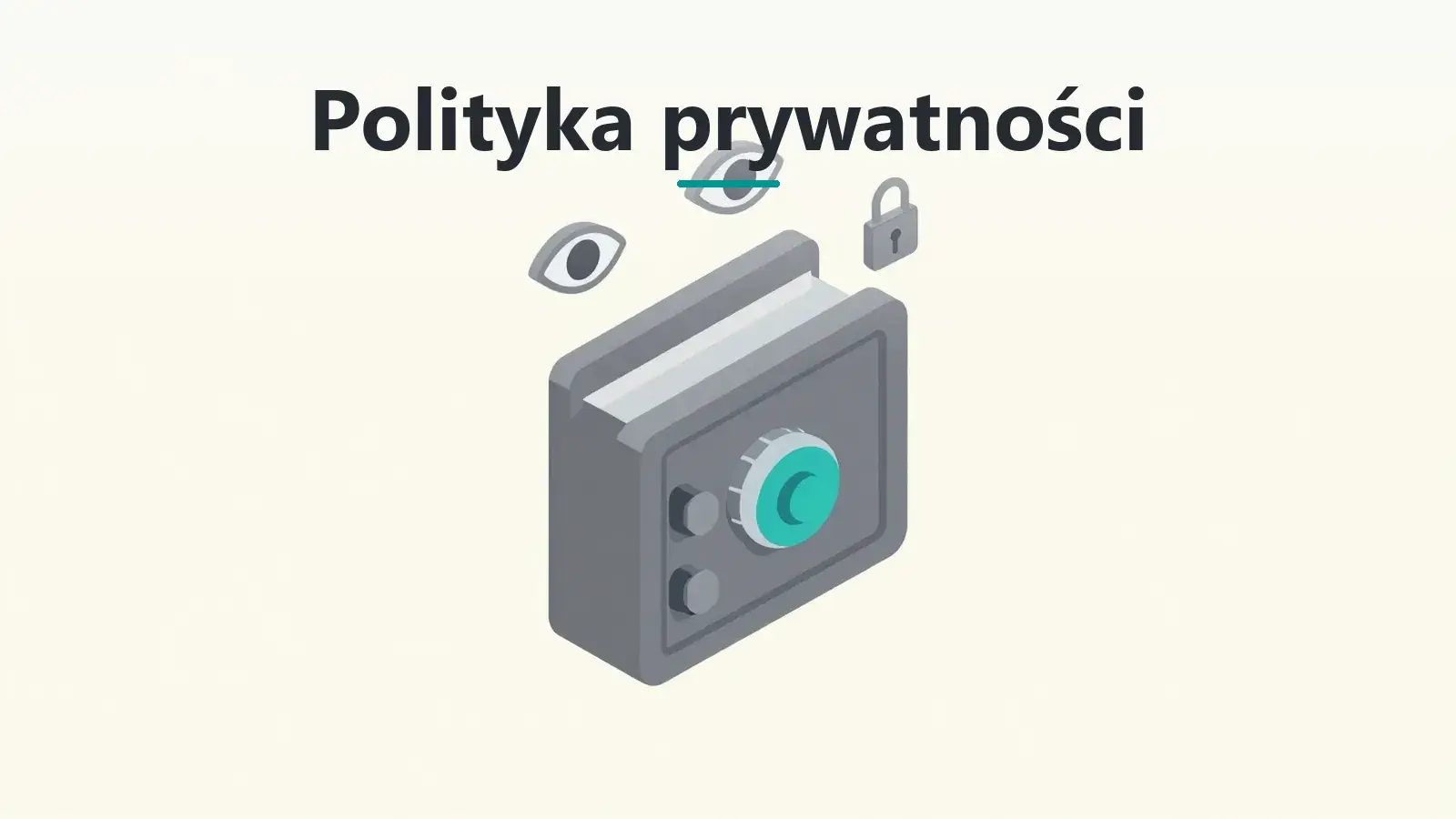 Izometryczny sejf danych z ikonami prywatności
